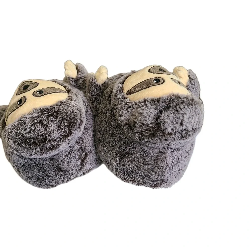 CAT &‎ JACK Kids Child Sloth  Loafer Slippers Cat & Jack Gray Sz 13/1